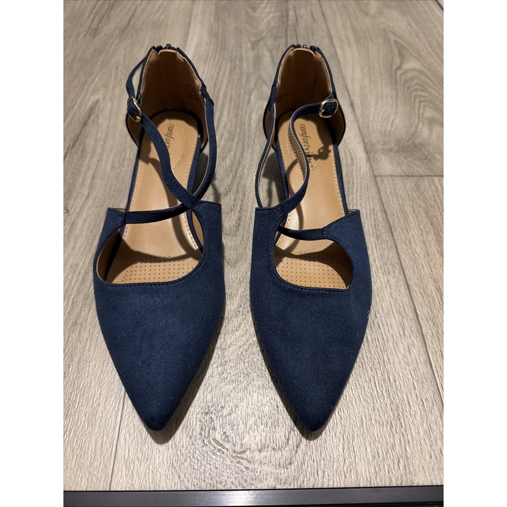 Shoes Comfortview Women's Blue Wide Width The Dawn Pump - Size 8W - New